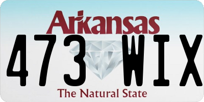AR license plate 473WIX