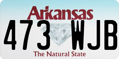 AR license plate 473WJB