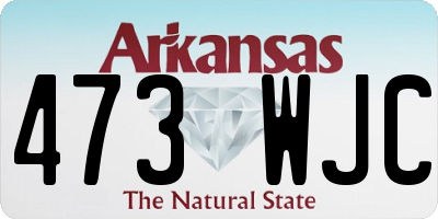 AR license plate 473WJC