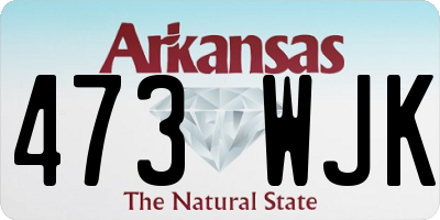 AR license plate 473WJK