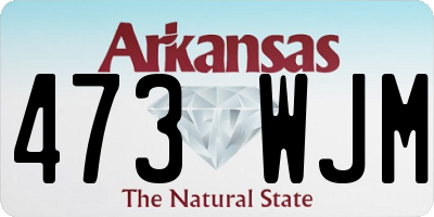 AR license plate 473WJM