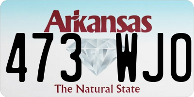 AR license plate 473WJO