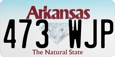 AR license plate 473WJP