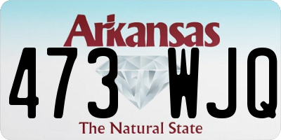 AR license plate 473WJQ