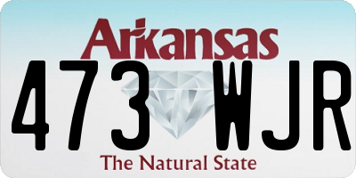 AR license plate 473WJR