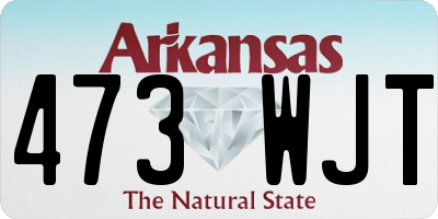 AR license plate 473WJT