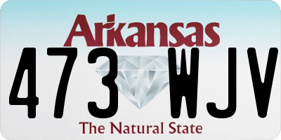AR license plate 473WJV