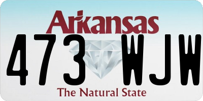 AR license plate 473WJW