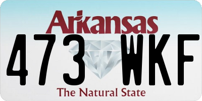 AR license plate 473WKF