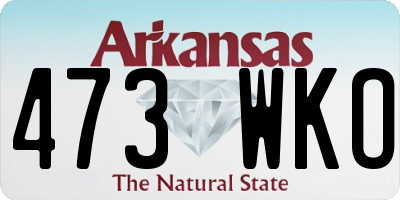 AR license plate 473WKO