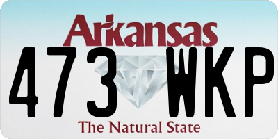 AR license plate 473WKP