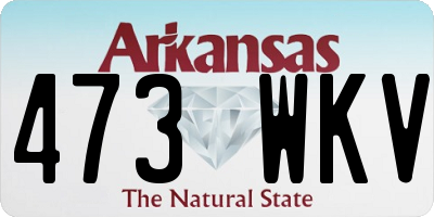 AR license plate 473WKV