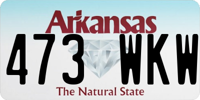 AR license plate 473WKW