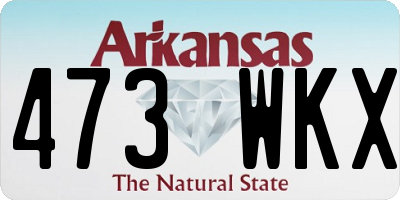 AR license plate 473WKX
