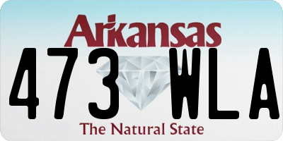 AR license plate 473WLA
