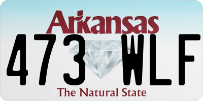 AR license plate 473WLF