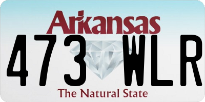 AR license plate 473WLR