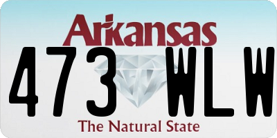 AR license plate 473WLW