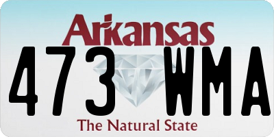 AR license plate 473WMA