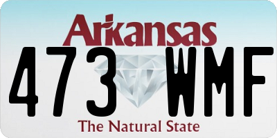 AR license plate 473WMF