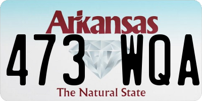 AR license plate 473WQA