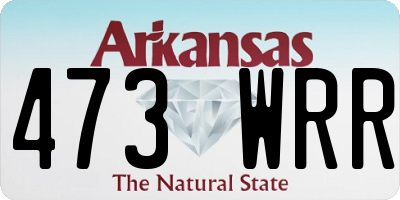 AR license plate 473WRR