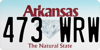 AR license plate 473WRW