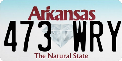 AR license plate 473WRY