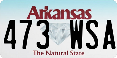 AR license plate 473WSA