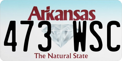 AR license plate 473WSC