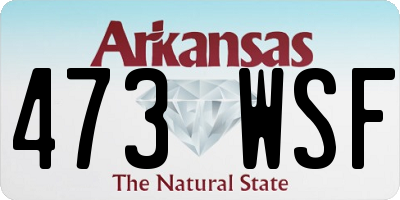 AR license plate 473WSF