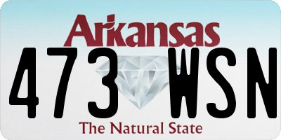 AR license plate 473WSN