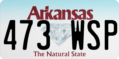 AR license plate 473WSP