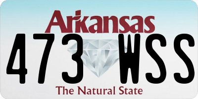 AR license plate 473WSS