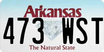AR license plate 473WST