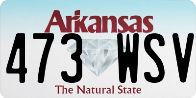 AR license plate 473WSV