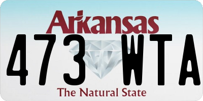 AR license plate 473WTA