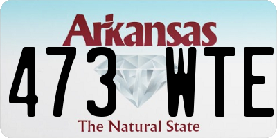 AR license plate 473WTE