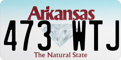 AR license plate 473WTJ