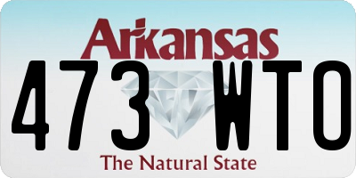 AR license plate 473WTO