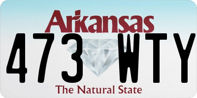 AR license plate 473WTY