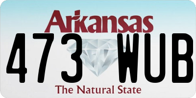 AR license plate 473WUB