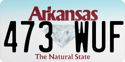 AR license plate 473WUF