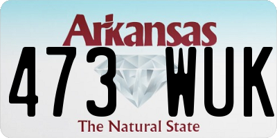 AR license plate 473WUK