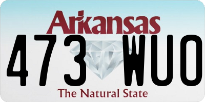 AR license plate 473WUO
