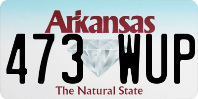 AR license plate 473WUP