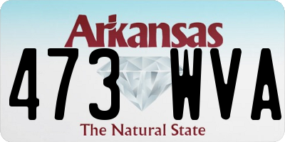 AR license plate 473WVA