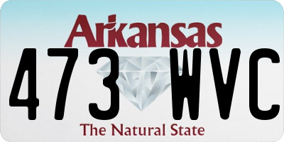 AR license plate 473WVC