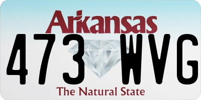 AR license plate 473WVG
