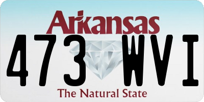 AR license plate 473WVI